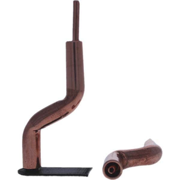 Tuffaloy - Spot Welder Tips For Use With: 4RW Electrode Holder Type: Bent Shank for 4RW Male Cap - Eagle Tool & Supply