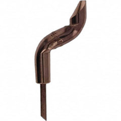 Tuffaloy - Spot Welder Tips For Use With: 4RW Electrode Holder Type: Double Bend Tip D Nose (Offset) - Eagle Tool & Supply