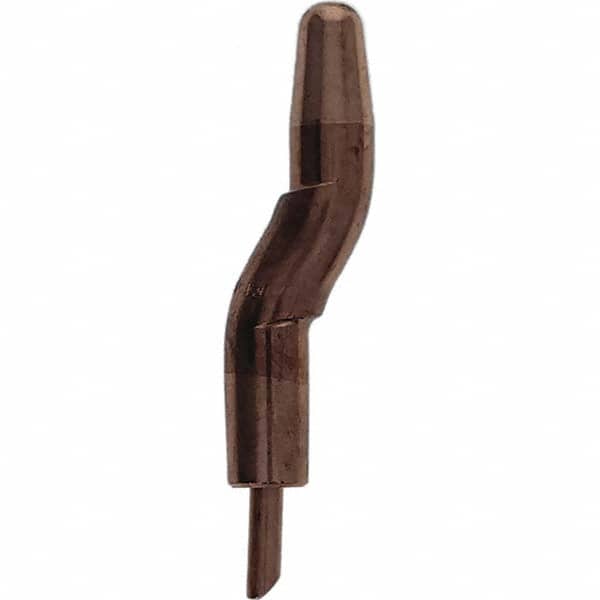 Tuffaloy - Spot Welder Tips For Use With: 5RW Electrode Holder Type: Double Bend Tip A Nose (Pointed) - Eagle Tool & Supply