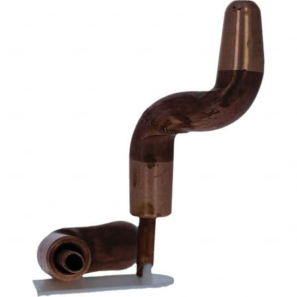 Tuffaloy - Spot Welder Tips For Use With: 5RW Electrode Holder Type: Double Bend Tip A Nose (Pointed) - Eagle Tool & Supply