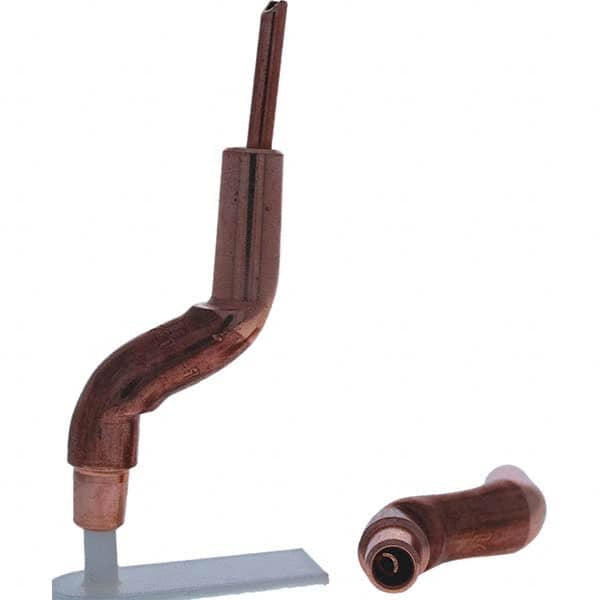 Tuffaloy - Spot Welder Tips For Use With: 4RW Electrode Holder Type: Bent Shank for 4RW Female Cap - Eagle Tool & Supply