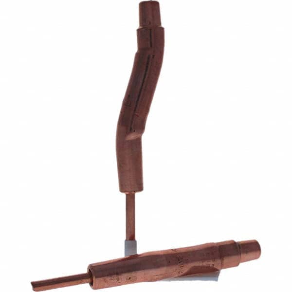 Tuffaloy - Spot Welder Tips For Use With: 4RW Electrode Holder Type: Bent Shank for 4RW Female Cap - Eagle Tool & Supply