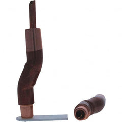 Tuffaloy - Spot Welder Tips For Use With: 5RW Electrode Holder Type: Bent Shank for 5RW Female Cap - Eagle Tool & Supply