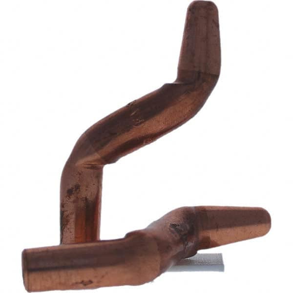 Tuffaloy - Spot Welder Tips For Use With: 4RW Electrode Holder Type: Double Bend Tip A Nose (Pointed) - Eagle Tool & Supply