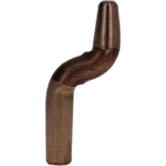 Tuffaloy - Spot Welder Tips For Use With: 4RW Electrode Holder Type: Double Bend Tip A Nose (Pointed) - Eagle Tool & Supply