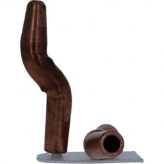 Tuffaloy - Spot Welder Tips For Use With: 4RW Electrode Holder Type: Double Bend Tip A Nose (Pointed) - Eagle Tool & Supply