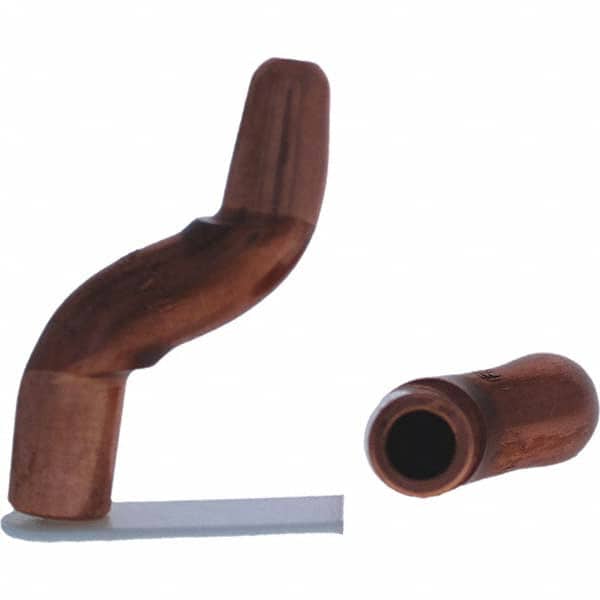 Tuffaloy - Spot Welder Tips For Use With: 5RW Electrode Holder Type: Double Bend Tip A Nose (Pointed) - Eagle Tool & Supply