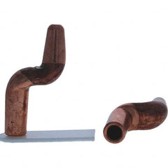 Tuffaloy - Spot Welder Tips For Use With: 4RW Electrode Holder Type: Double Bend Tip A Nose (Pointed) - Eagle Tool & Supply