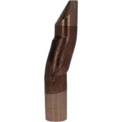 Tuffaloy - Spot Welder Tips For Use With: 5RW Electrode Holder Type: Double Bend Tip D Nose (Offset) - Eagle Tool & Supply