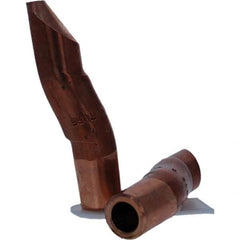 Tuffaloy - Spot Welder Tips For Use With: 5RW Electrode Holder Type: Double Bend Tip D Nose (Offset) - Eagle Tool & Supply