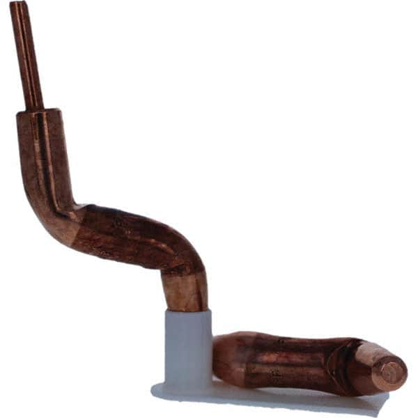 Tuffaloy - Spot Welder Tips For Use With: 4RW Electrode Holder Type: Double Bend Tip A Nose (Pointed) - Eagle Tool & Supply