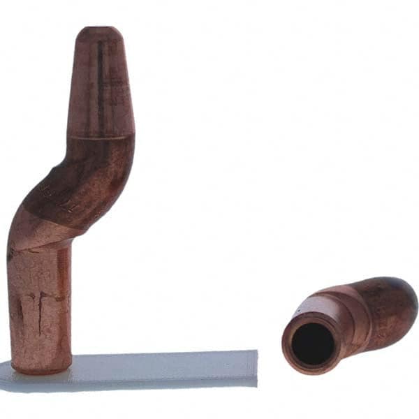 Tuffaloy - Spot Welder Tips For Use With: 4RW Electrode Holder Type: Double Bend Tip A Nose (Pointed) - Eagle Tool & Supply