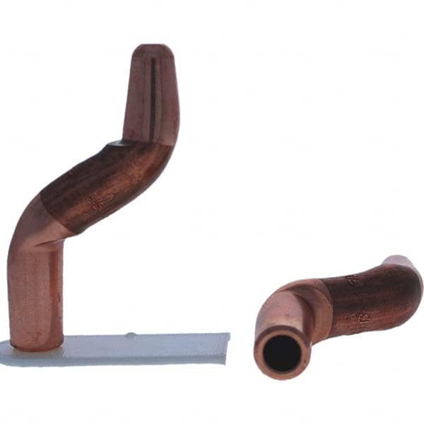 Tuffaloy - Spot Welder Tips For Use With: 4RW Electrode Holder Type: Double Bend Tip A Nose (Pointed) - Eagle Tool & Supply