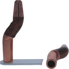 Tuffaloy - Spot Welder Tips For Use With: 4RW Electrode Holder Type: Double Bend Tip A Nose (Pointed) - Eagle Tool & Supply