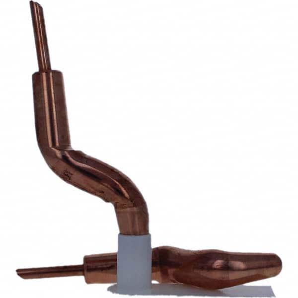 Tuffaloy - Spot Welder Tips For Use With: 4RW Electrode Holder Type: Double Bend Tip A Nose (Pointed) - Eagle Tool & Supply