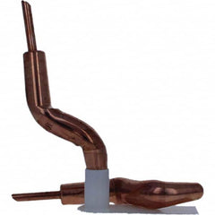 Tuffaloy - Spot Welder Tips For Use With: 4RW Electrode Holder Type: Double Bend Tip A Nose (Pointed) - Eagle Tool & Supply