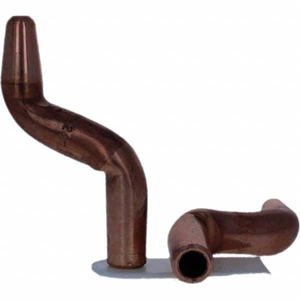 Tuffaloy - Spot Welder Tips For Use With: 4RW Electrode Holder Type: Double Bend Tip A Nose (Pointed) - Eagle Tool & Supply
