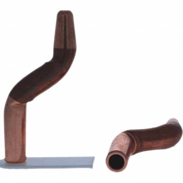 Tuffaloy - Spot Welder Tips For Use With: 4RW Electrode Holder Type: Double Bend Tip A Nose (Pointed) - Eagle Tool & Supply
