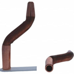 Tuffaloy - Spot Welder Tips For Use With: 4RW Electrode Holder Type: Double Bend Tip A Nose (Pointed) - Eagle Tool & Supply