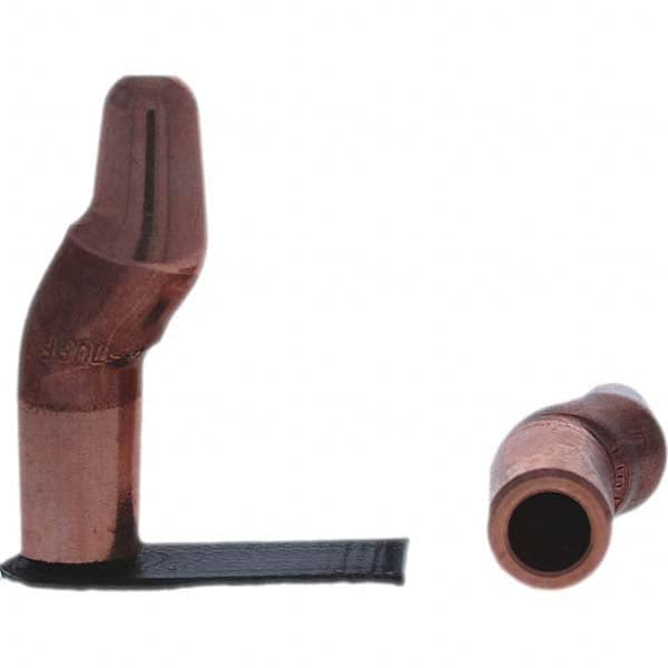 Tuffaloy - Spot Welder Tips For Use With: 4RW Electrode Holder Type: Double Bend Tip A Nose (Pointed) - Eagle Tool & Supply