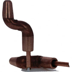 Tuffaloy - Spot Welder Tips For Use With: 5RW Electrode Holder Type: Double Bend Tip A Nose (Pointed) - Eagle Tool & Supply