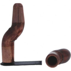 Tuffaloy - Spot Welder Tips For Use With: 5RW Electrode Holder Type: Double Bend Tip A Nose (Pointed) - Eagle Tool & Supply