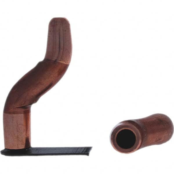 Tuffaloy - Spot Welder Tips For Use With: 5RW Electrode Holder Type: Double Bend Tip A Nose (Pointed) - Eagle Tool & Supply