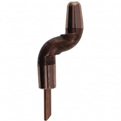 Tuffaloy - Spot Welder Tips For Use With: 5RW Electrode Holder Type: Double Bend Tip A Nose (Pointed) - Eagle Tool & Supply