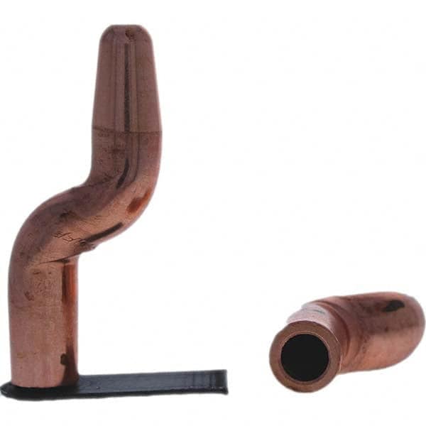 Tuffaloy - Spot Welder Tips For Use With: 5RW Electrode Holder Type: Double Bend Tip A Nose (Pointed) - Eagle Tool & Supply