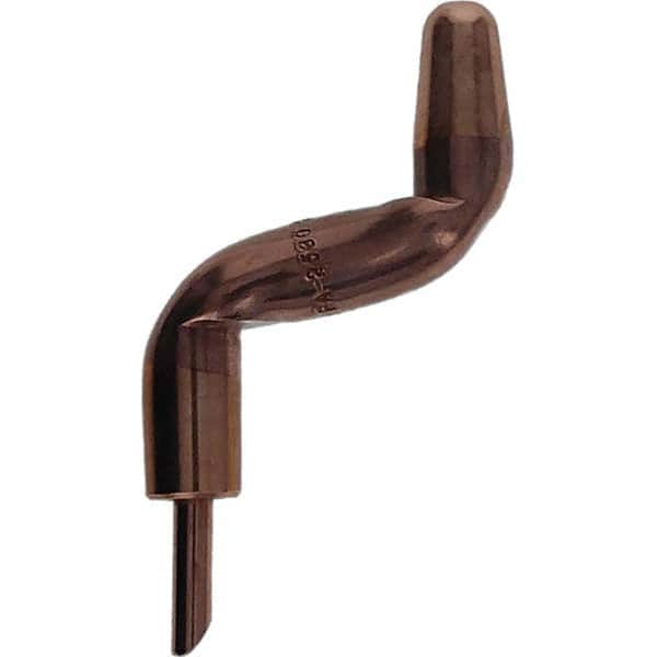 Tuffaloy - Spot Welder Tips For Use With: 5RW Electrode Holder Type: Double Bend Tip A Nose (Pointed) - Eagle Tool & Supply