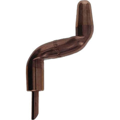 Tuffaloy - Spot Welder Tips For Use With: 5RW Electrode Holder Type: Double Bend Tip A Nose (Pointed) - Eagle Tool & Supply