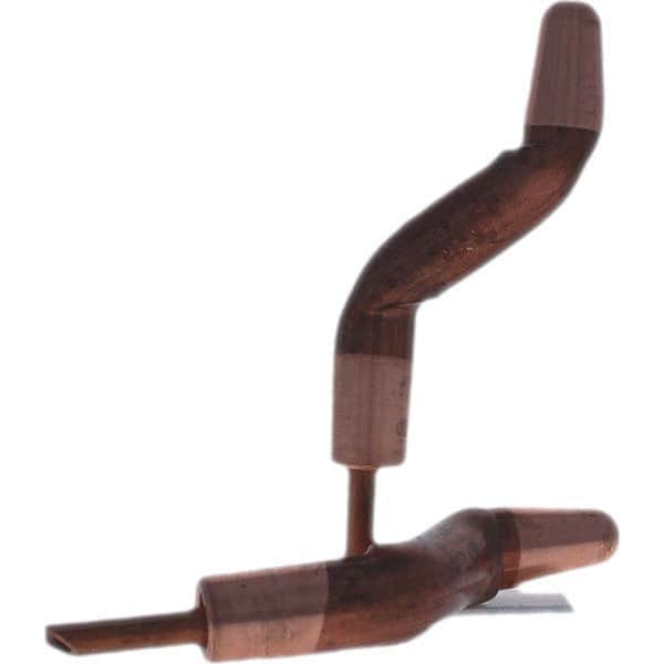 Tuffaloy - Spot Welder Tips For Use With: 5RW Electrode Holder Type: Double Bend Tip A Nose (Pointed) - Eagle Tool & Supply