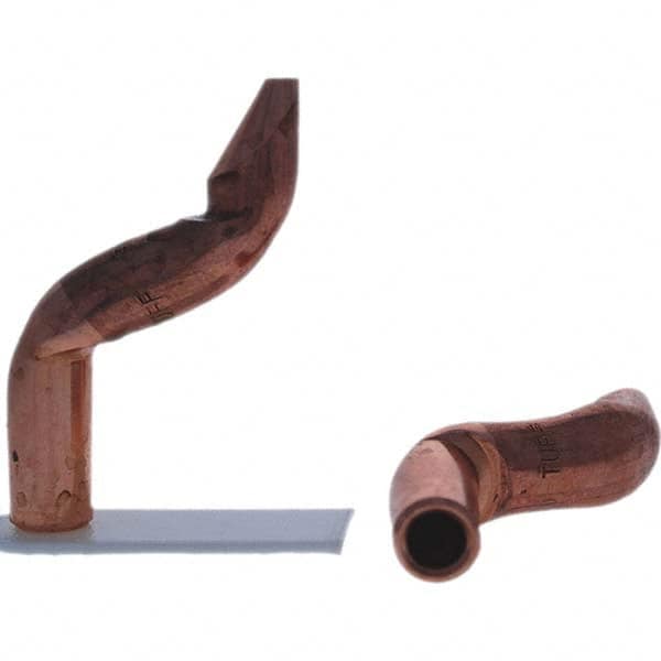 Tuffaloy - Spot Welder Tips For Use With: 4RW Electrode Holder Type: Double Bend Tip D Nose (Offset) - Eagle Tool & Supply