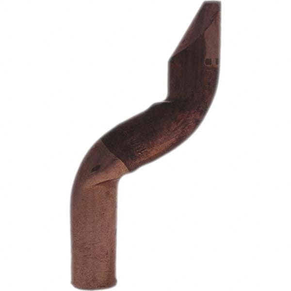 Tuffaloy - Spot Welder Tips For Use With: 4RW Electrode Holder Type: Double Bend Tip D Nose (Offset) - Eagle Tool & Supply