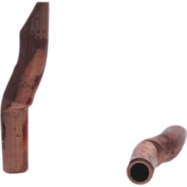Tuffaloy - Spot Welder Tips For Use With: 4RW Electrode Holder Type: Double Bend Tip D Nose (Offset) - Eagle Tool & Supply