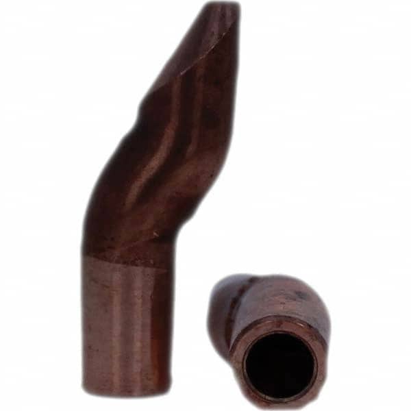Tuffaloy - Spot Welder Tips For Use With: 4RW Electrode Holder Type: Double Bend Tip D Nose (Offset) - Eagle Tool & Supply