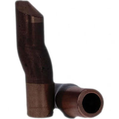 Tuffaloy - Spot Welder Tips For Use With: 4RW Electrode Holder Type: Double Bend Tip D Nose (Offset) - Eagle Tool & Supply