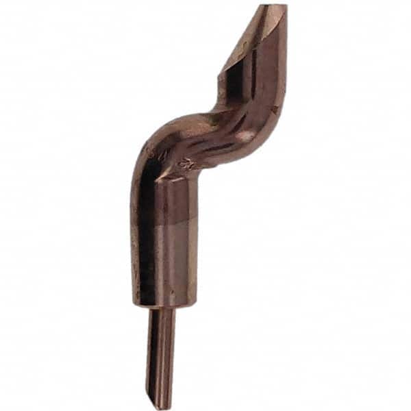 Tuffaloy - Spot Welder Tips For Use With: 5RW Electrode Holder Type: Double Bend Tip D Nose (Offset) - Eagle Tool & Supply