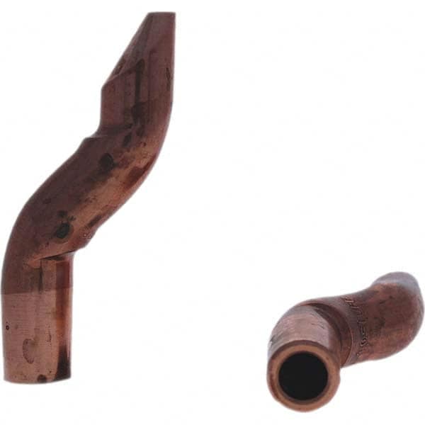 Tuffaloy - Spot Welder Tips For Use With: 5RW Electrode Holder Type: Double Bend Tip D Nose (Offset) - Eagle Tool & Supply