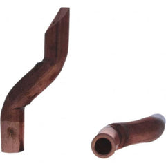 Tuffaloy - Spot Welder Tips For Use With: 5RW Electrode Holder Type: Double Bend Tip D Nose (Offset) - Eagle Tool & Supply
