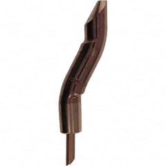 Tuffaloy - Spot Welder Tips For Use With: 5RW Electrode Holder Type: Double Bend Tip D Nose (Offset) - Eagle Tool & Supply