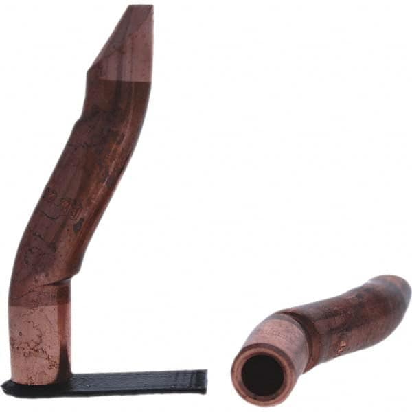 Tuffaloy - Spot Welder Tips For Use With: 5RW Electrode Holder Type: Double Bend Tip D Nose (Offset) - Eagle Tool & Supply
