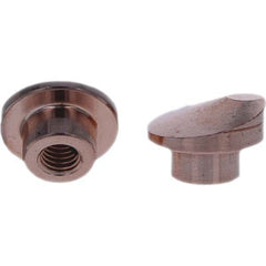 Tuffaloy - Spot Welder Tips For Use With: Socket Or Paddle Type Holder Type: Socket Tip D Nose (Offset) - Eagle Tool & Supply