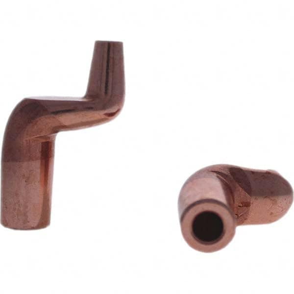 Tuffaloy - Spot Welder Tips For Use With: 5RW Electrode Holder Type: Misc Double Bend Tip C Nose (Flat) - Eagle Tool & Supply