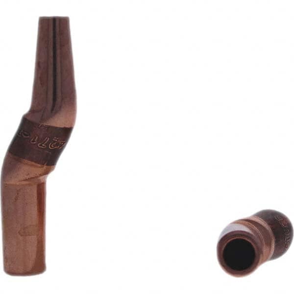 Tuffaloy - Spot Welder Tips For Use With: 4RW Electrode Holder Type: Misc Double Bend Tip C Nose (Flat) - Eagle Tool & Supply