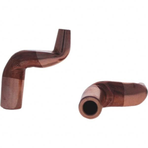 Tuffaloy - Spot Welder Tips For Use With: 5RW Electrode Holder Type: Misc Double Bend Tip C Nose (Flat) - Eagle Tool & Supply