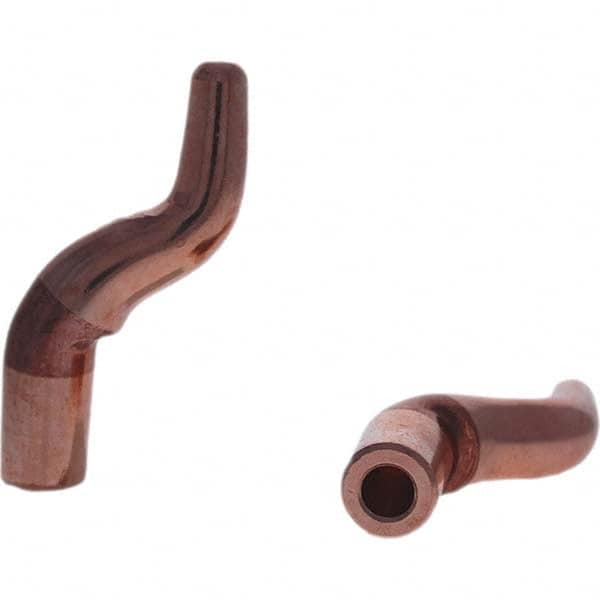 Tuffaloy - Spot Welder Tips For Use With: 5RW Electrode Holder Type: Misc Double Bend Tip A Nose (Pointed) - Eagle Tool & Supply