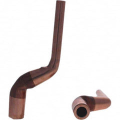 Tuffaloy - Spot Welder Tips For Use With: 5RW Electrode Holder Type: Misc Double Bend Tip C Nose (Flat) - Eagle Tool & Supply