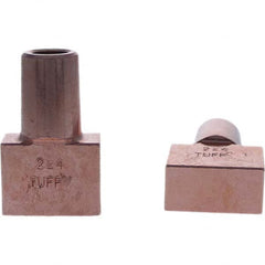 Tuffaloy - Spot Welder Tips For Use With: 5RW Electrode Holder Type: Backup Electrode Rectangular Face - Eagle Tool & Supply