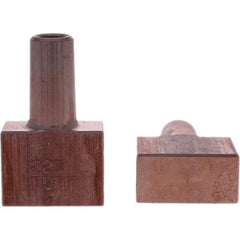 Tuffaloy - Spot Welder Tips For Use With: 5RW Electrode Holder Type: Backup Electrode Rectangular Face - Eagle Tool & Supply